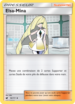 Carte Pokémon Elsa-Mina 96/111 de la série Invasion Carmin en vente au meilleur prix