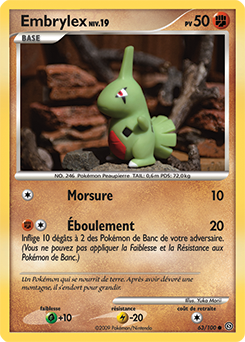 Carte Pokémon Embrylex 63/100 de la série Tempête en vente au meilleur prix