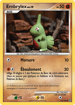Carte Pokémon Commune Embrylex 63/100 de la série Tempête