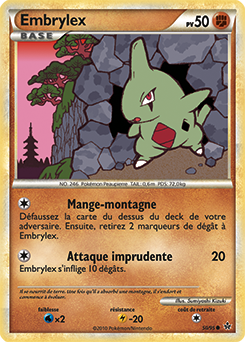 Carte Pokémon Commune Embrylex 50/95 de la série Déchaînement