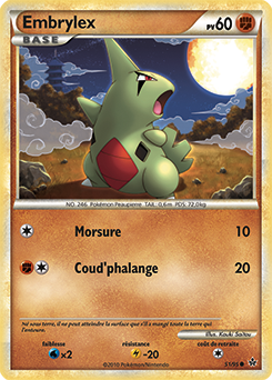 Carte Pokémon Commune Embrylex 51/95 de la série Déchaînement