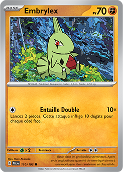 Carte Pokémon Embrylex 110/193 de la série Évolutions à Paldea en vente au meilleur prix