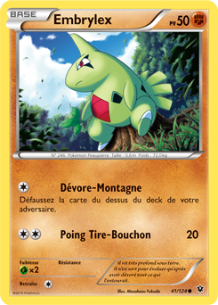 Carte Pokémon Embrylex 41/124 de la série Impact des Destins en vente au meilleur prix