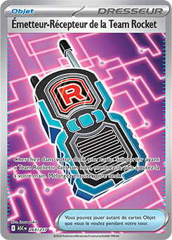 Carte Pokémon Émetteur-Récepteur de la Team Rocket 263/217 de la série Héros Transcendants en vente au meilleur prix