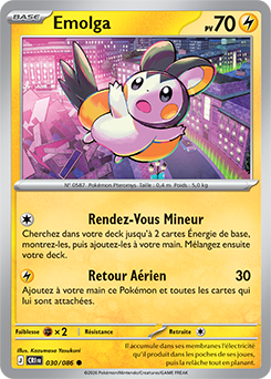 Carte Pokémon Emolga 30/86 de la série Chaos Ascendant en vente au meilleur prix