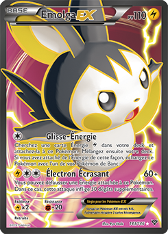 Carte Pokémon Pokémon Full Art Emolga EX 143/146 de la série X&Y