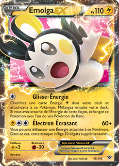Carte Pokémon Emolga EX 46/146 de la série X&Y en vente au meilleur prix