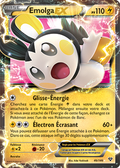 Carte Pokémon Pokémon EX Emolga EX 46/146 de la série X&Y