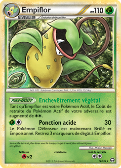 Carte Pokémon Holographique Rare Empiflor 12/102 de la série Triomphe