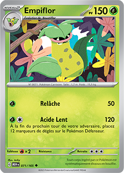 Carte Pokémon Empiflor 71/165 de la série 151 en vente au meilleur prix