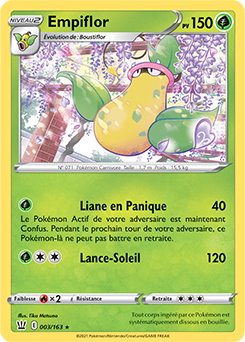 Carte Pokémon Empiflor 3/163 de la série Styles de Combat en vente au meilleur prix