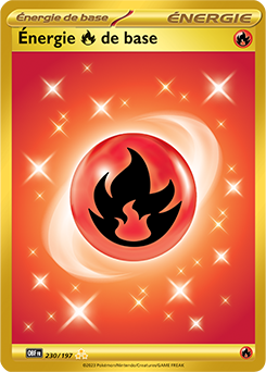 Carte Pokémon Énergie  de base Feu 230/197 de la série Flammes Obsidiennes en vente au meilleur prix