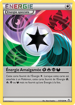 Carte Pokémon Peu commune Énergie Amalgamée 117/124 de la série Dragons Éxaltés