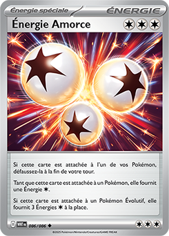 Carte Pokémon Peu commune Énergie Amorce 86/86 de la série Flamme Blanche