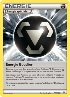 Carte Pokémon Peu commune Énergie Bouclier 143/160 de la série Primo Choc