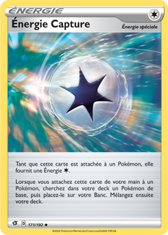 Carte Pokémon Peu commune Énergie Capture 171/192 de la série Clash des Rebelles