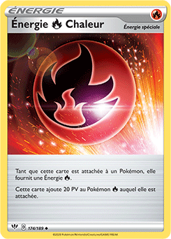Carte Pokémon Énergie Chaleur 174/189 de la série Ténèbres Embrasées en vente au meilleur prix