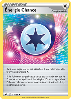 Carte Pokémon Énergie Chance 158/198 de la série Règne de Glace en vente au meilleur prix