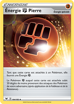 Carte Pokémon Energie Combat Pierre 164/185 de la série Voltage Éclatant en vente au meilleur prix