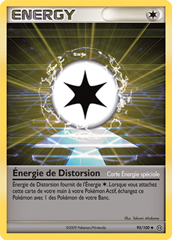 Carte Pokémon Peu commune Énergie de Distorsion 95/100 de la série Tempête