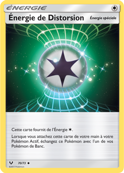 Carte Pokémon Peu commune Énergie de Distorsion 70/73 de la série Légendes Brillantes