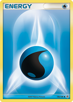 Carte Pokémon Commune Énergie Eau 125/130 de la série Diamant & Perle