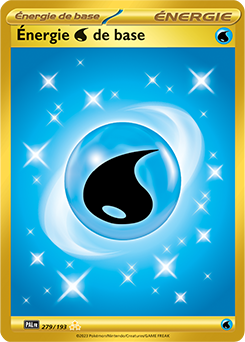 Carte Pokémon Hyper rare Énergie Eau 279/193 de la série Évolutions à Paldea