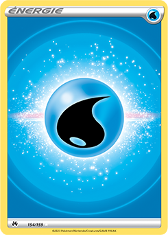 Carte Pokémon Énergie Eau 154/159 de la série Zénith Suprême en vente au meilleur prix