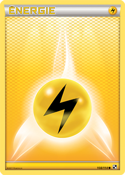 Carte Pokémon Énergie Électrique 108/114 de la série Noir & Blanc en vente au meilleur prix