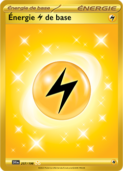 Carte Pokémon Énergie Électrique 257/198 de la série Écarlate et Violet en vente au meilleur prix