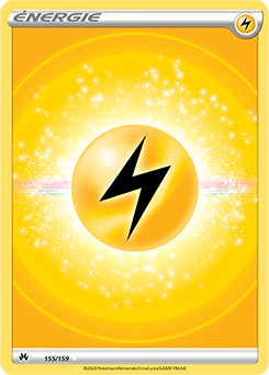 Carte Pokémon Énergie Électrique 155/159 de la série Zénith Suprême en vente au meilleur prix
