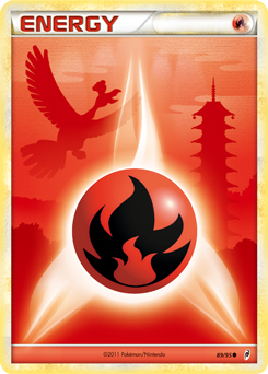 Carte Pokémon Commune Énergie Feu 89/95 de la série Appel des Légendes