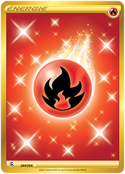 Carte Pokémon Énergie Feu 284/264 de la série Poing de Fusion en vente au meilleur prix