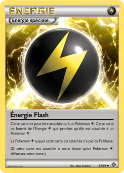Carte Pokémon Peu commune Énergie Flash 83/98 de la série Origines Antiques
