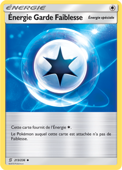 Carte Pokémon Énergie Garde Faiblesse 213/236 de la série Harmonie des Esprits en vente au meilleur prix