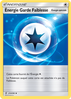 Carte Pokémon Peu commune Énergie Garde Faiblesse 213/236 de la série Harmonie des Esprits