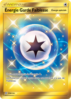 Carte Pokémon Énergie Garde Faiblesse 258/236 de la série Harmonie des Esprits en vente au meilleur prix