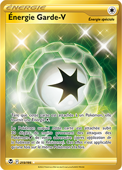 Carte Pokémon Énergie Garde V 215/195 de la série Tempête Argentée en vente au meilleur prix
