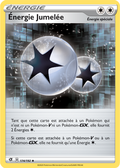 Carte Pokémon Peu commune Énergie Jumelée 174/192 de la série Clash des Rebelles