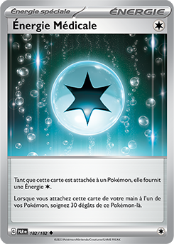 Carte Pokémon Peu commune Énergie Médicale 182/182 de la série Faille Paradoxe