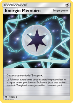 Carte Pokémon Énergie Mémoire 194/214 de la série Tonnerre Perdu en vente au meilleur prix