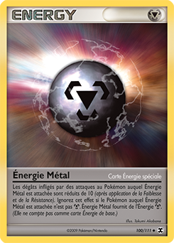 Carte Pokémon Peu commune Énergie Métal 100/111 de la série Rivaux Émergents