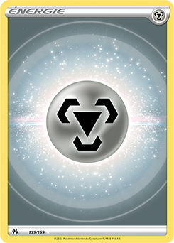 Carte Pokémon Énergie Métal 159/159 de la série Zénith Suprême en vente au meilleur prix