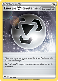Carte Pokémon Energie Métal Revêtement 163/185 de la série Voltage Éclatant en vente au meilleur prix