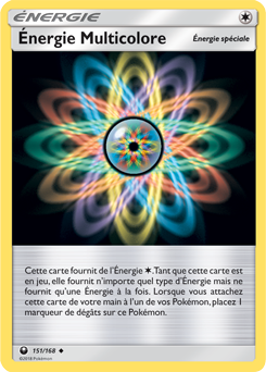 Carte Pokémon Peu commune Énergie Multicolore 151/168 de la série Tempête Céleste