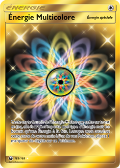 Carte Pokémon Énergie Gold SL Énergie Multicolore 183/168 de la série Tempête Céleste