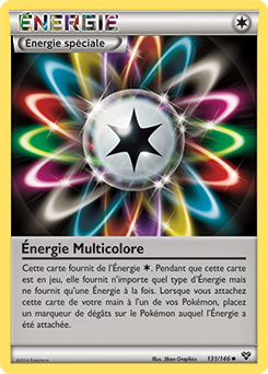 Carte Pokémon Peu commune Énergie Multicolore 131/146 de la série X&Y