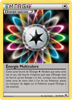 Carte Pokémon Peu commune Énergie Multicolore 152/162 de la série Impulsion Turbo