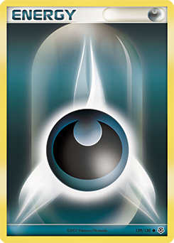 Carte Pokémon Commune Énergie Obscurité 129/130 de la série Diamant & Perle