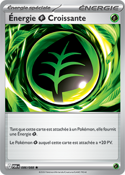 Carte Pokémon Énergie Plante Croissante 86/88 de la série Équilibre Parfait en vente au meilleur prix